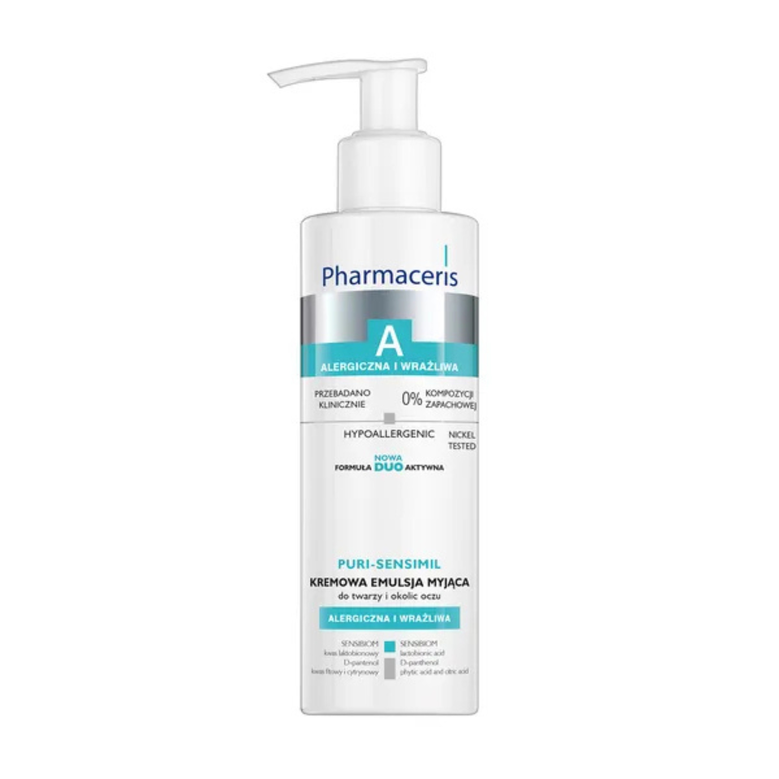 Pharmaceris a puri-sensimil, kremowa emulsja myjąca do twarzy i okolic oczu, 190 ml