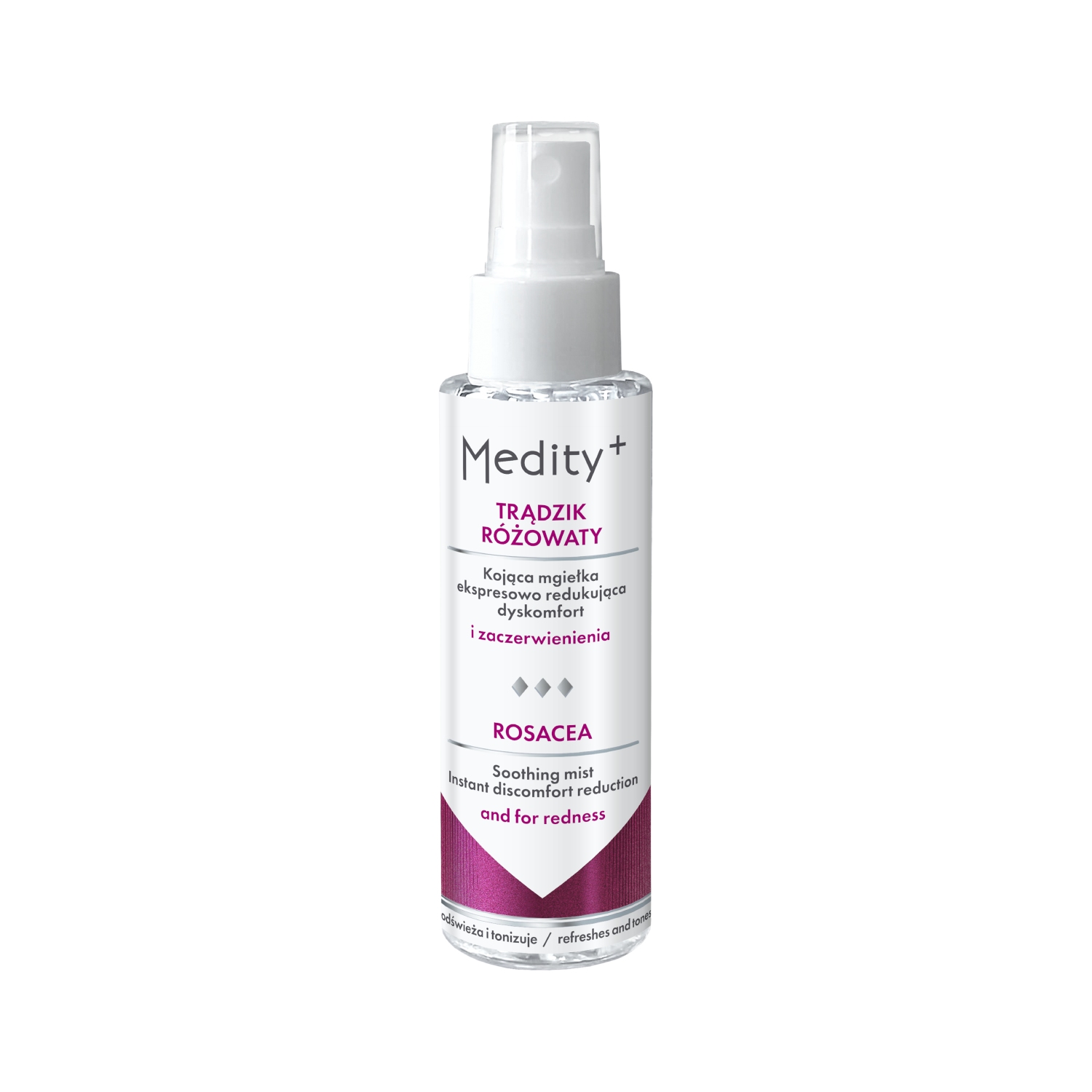 Medity+ - kojąca mgiełka, trądzik różowaty, 100 ml