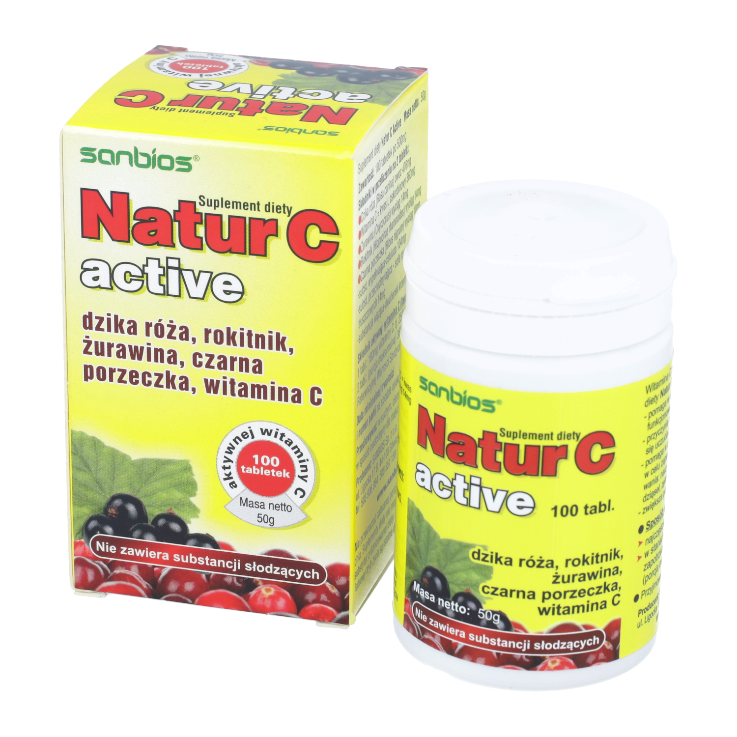 Sanbios natur c active, 100 tabletek