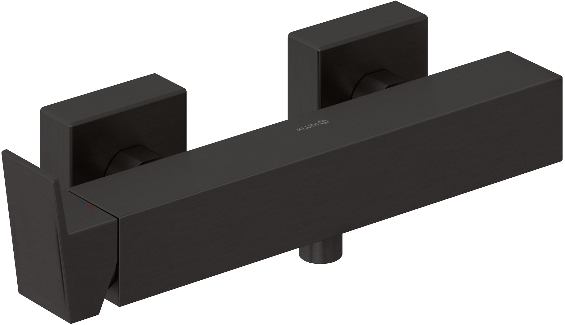 Kludi Decus bateria prysznicowa ścienna czarny szczotkowany 54831N275