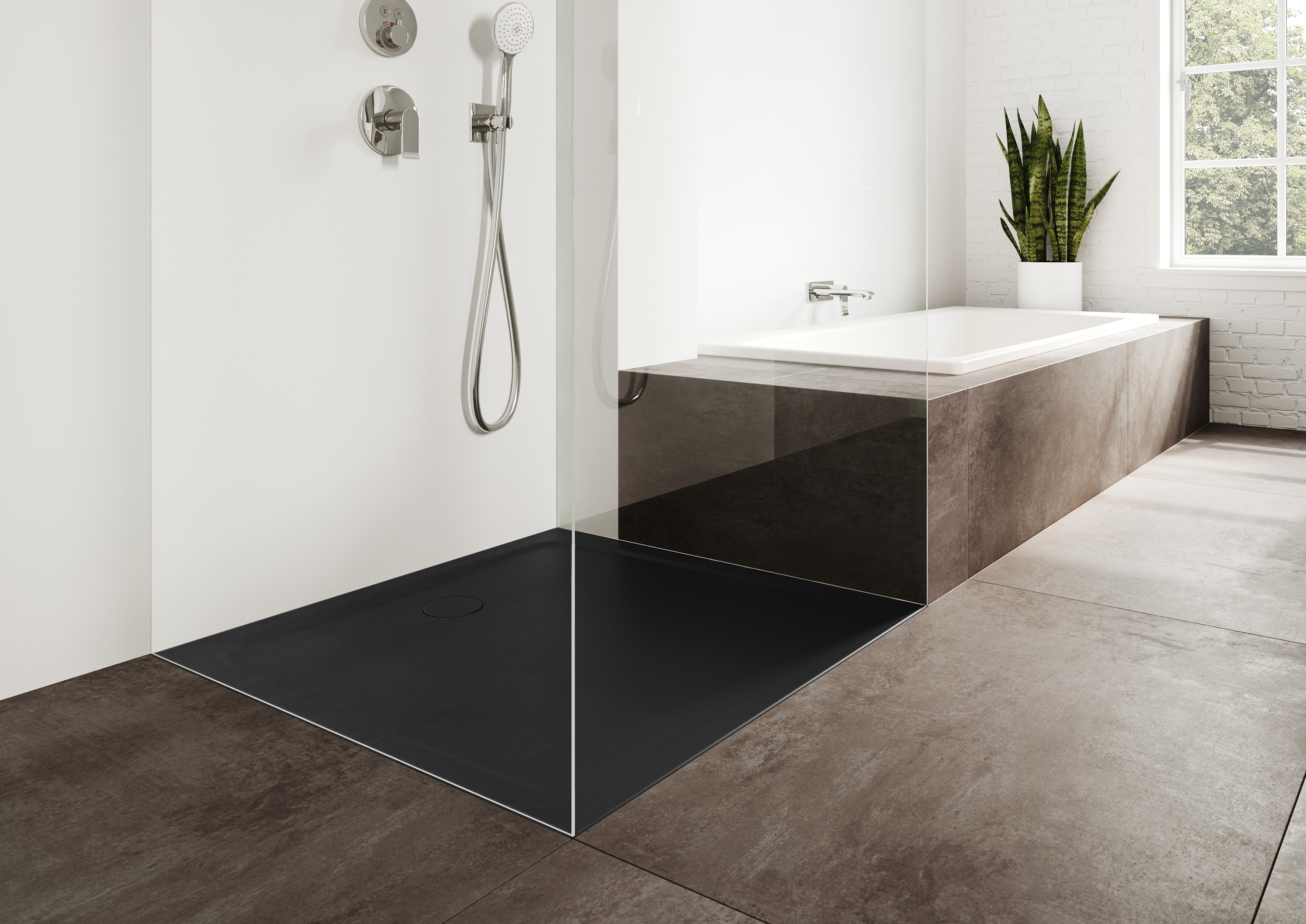 Kaldewei Cayonoplan brodzik 80x80 cm kwadratowy model 2251-5 z obniżonym nośnikiem styropianowym czarny mat 100 361147980676