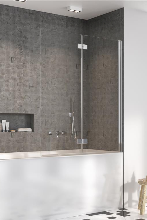 Radaway Nes 8 PND I parawan nawannowy 120 cm lewy chrom/szkło satynowe 10060120-01-01LSZKŁOSATYNOWE - Wysyłka w 24h