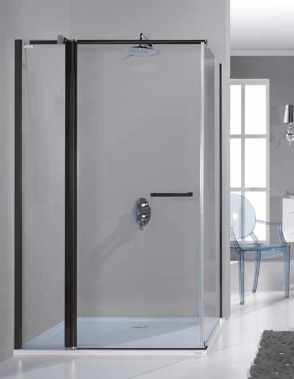 Sanplast Prestige III KNDJ2/PRIII-75x100-S kabina prysznicowa 75x100 cm prostokątna czarny mat/szkło przezroczyste 600-073-0230-59-401