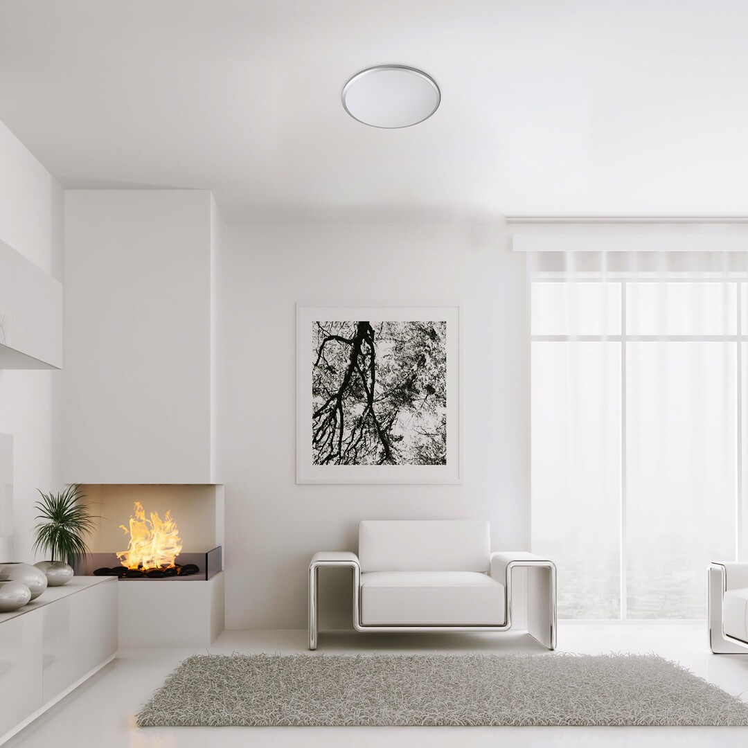 Rabalux Engon plafon 1x18W LED srebrny/biały 71127