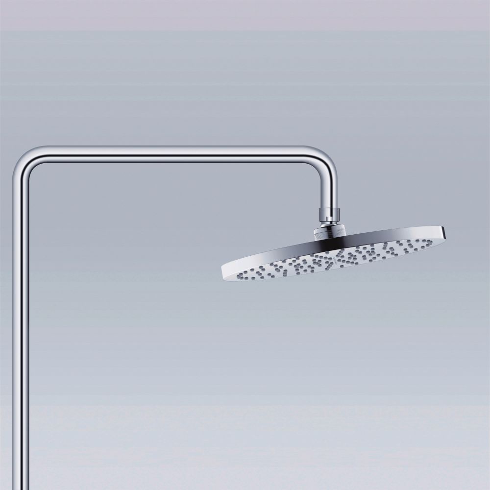 Duravit Wave zestaw prysznicowy ścienny z deszczownicą chrom błyszczący WA4280007010