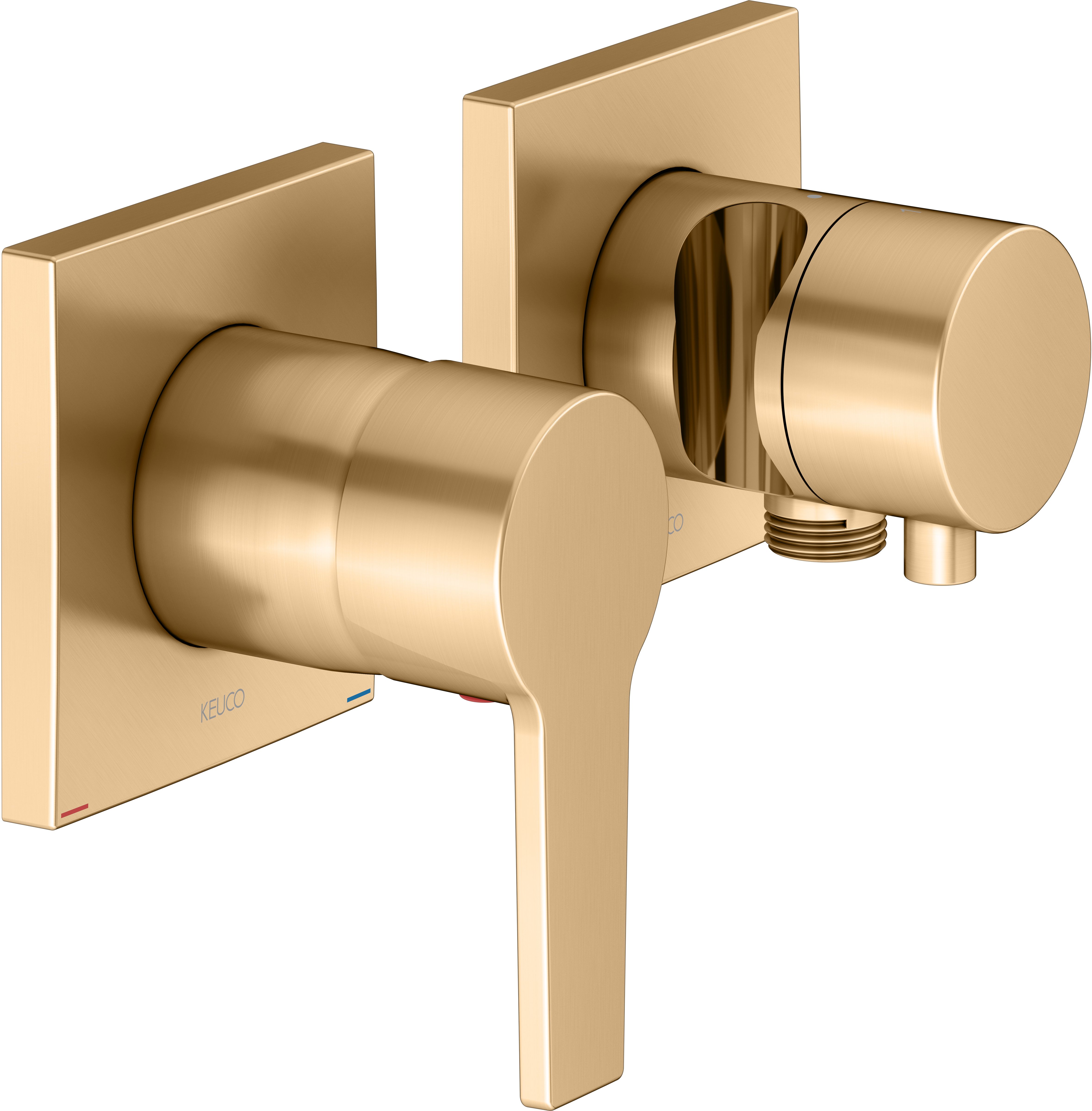 Keuco Edition 11 bateria prysznicowa podtynkowa mosiądz szczotkowany 51151251222