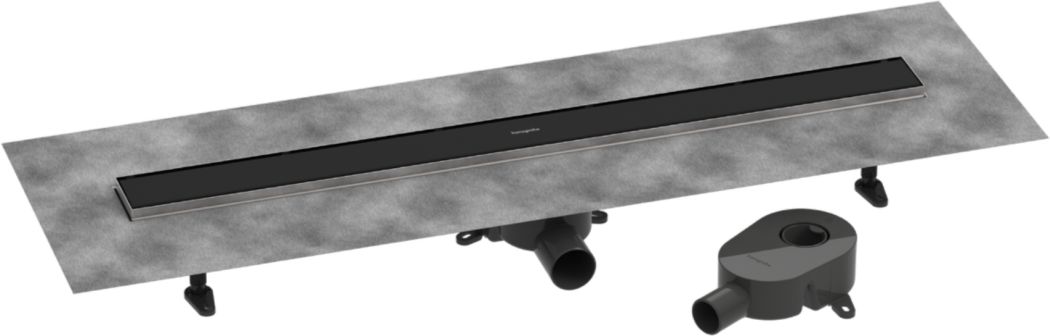 Hansgrohe RainDrain Go odpływ liniowy 90 cm kompletny czarny mat 56274670