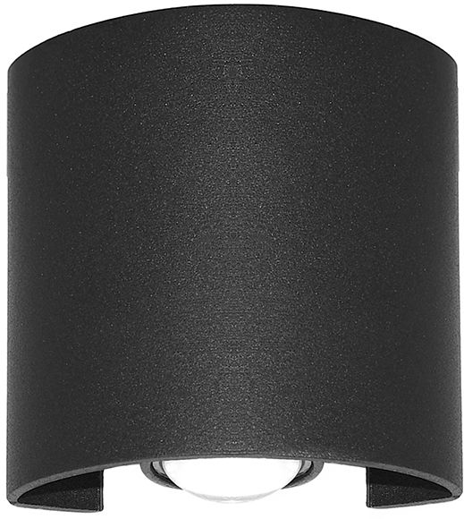 Italux Ortelo kinkiet zewnętrzny 2x2 W czarny piaskowany OWL-451-1-BL