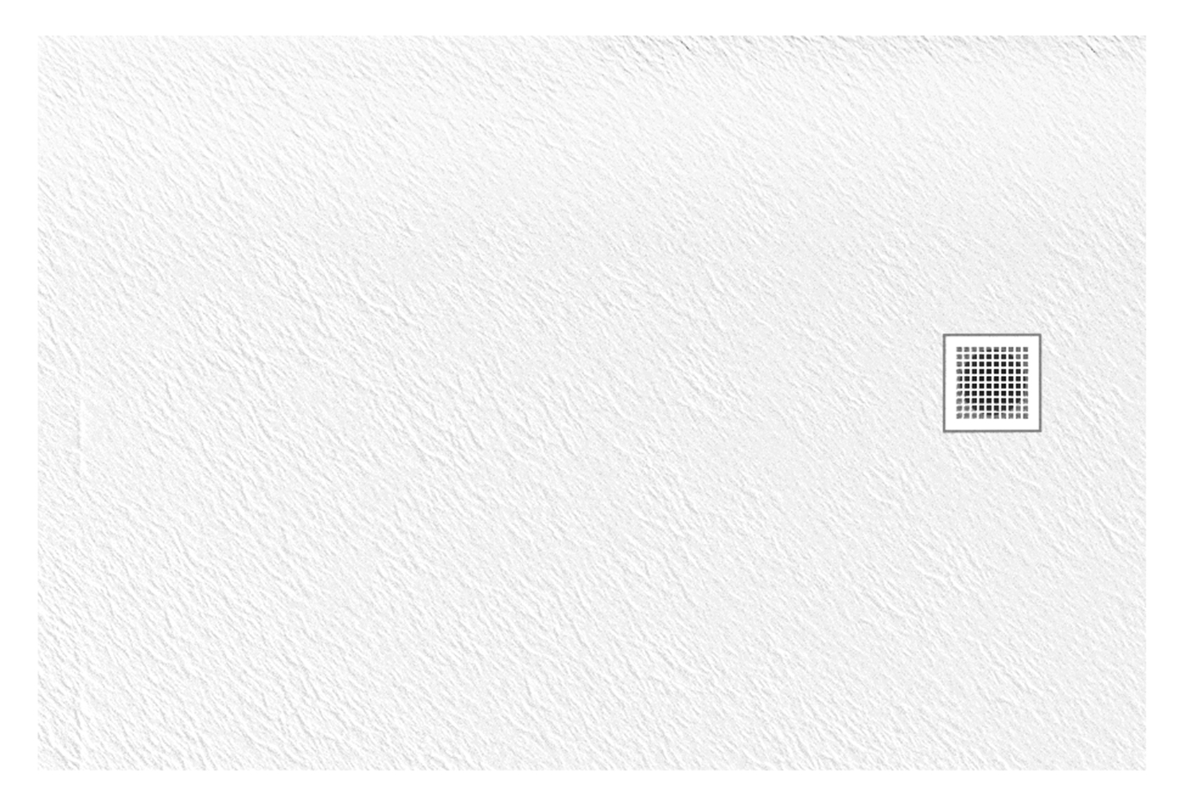 New Trendy Mori brodzik 140x90 cm prostokątny biały B-0437