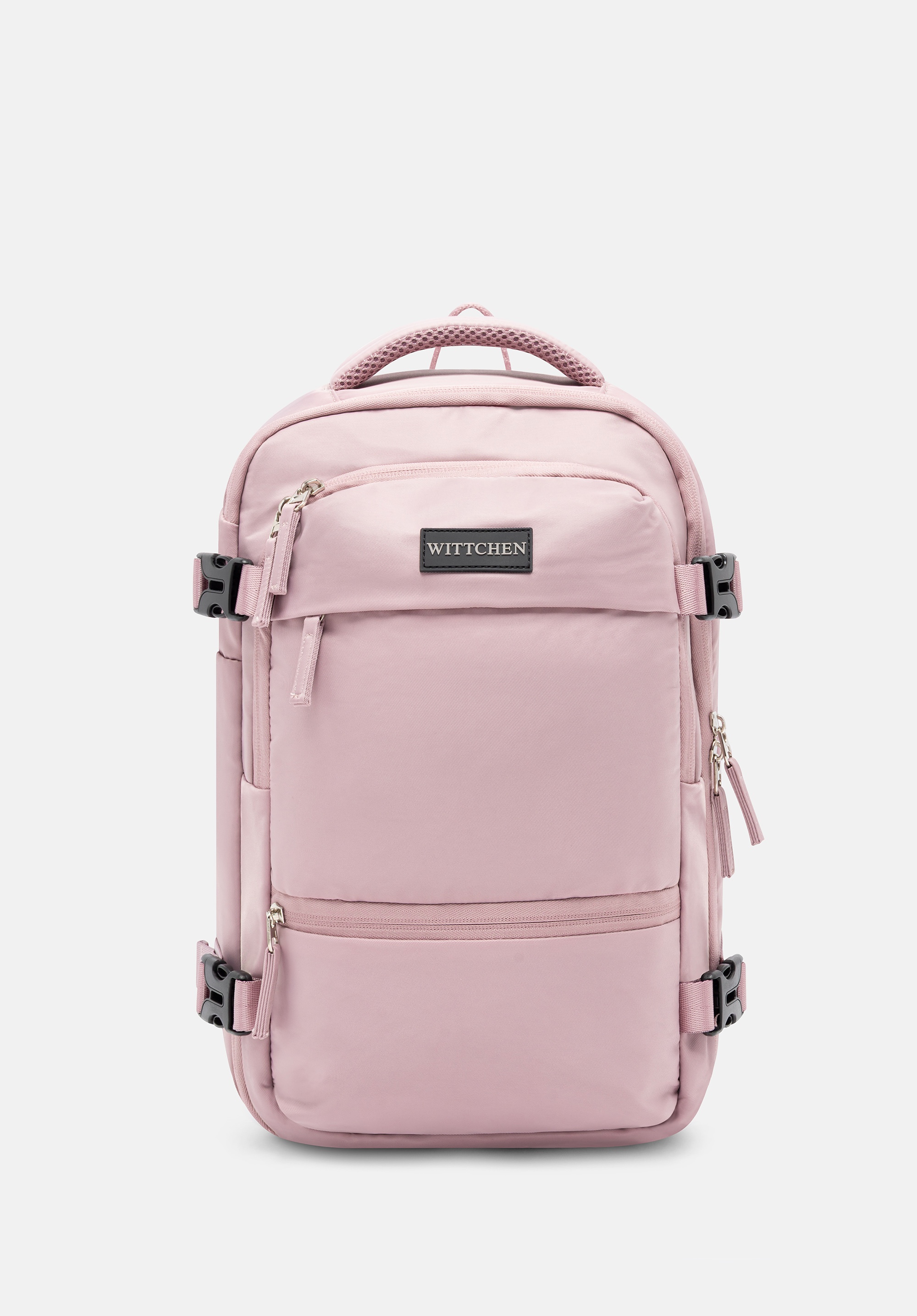 Plecak wielofunkcyjny do samolotu z poszerzeniem różowy