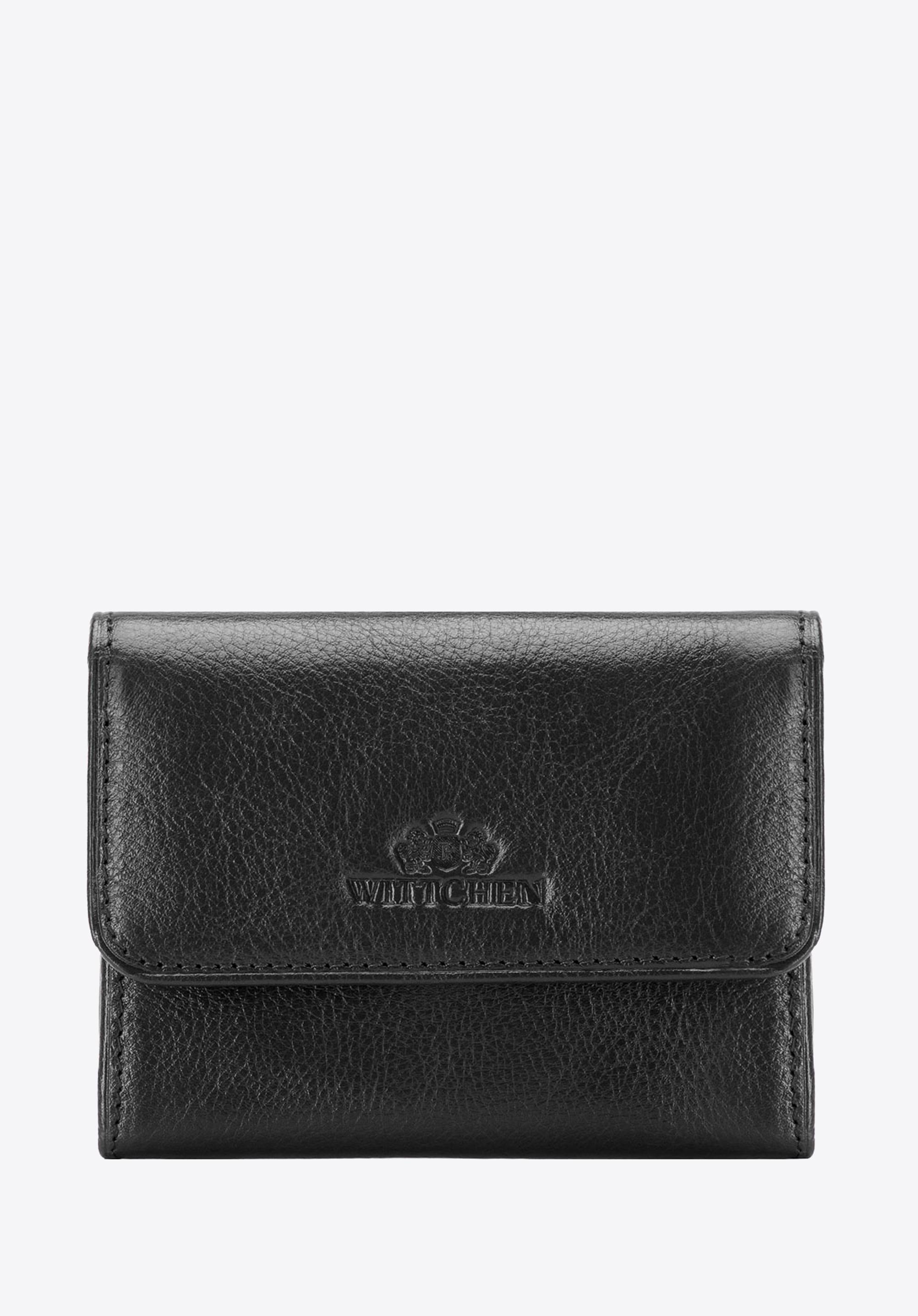 Portfel skórzany mały na zatrzask