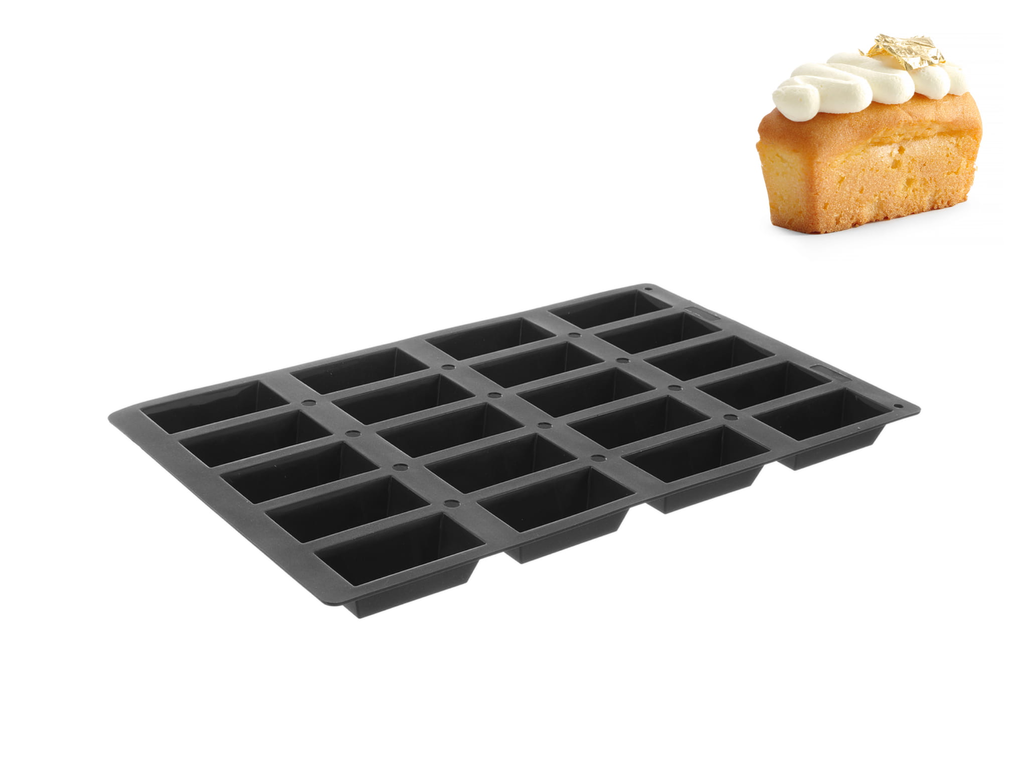 Forma silikonowa 20 mini-cake, monoporcje