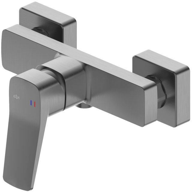KFA Bateria prysznicowa MALAGA ścienna gun metal szara PVD 4526-010-6