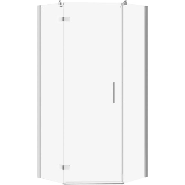 CERSANIT Kabina prysznicowa pięciokątna JOTA lewa chrom 90x90x195 szk