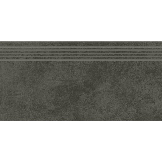 Gres szkliwiony stopnica ARES graphite mat 29x59,3 gat. I