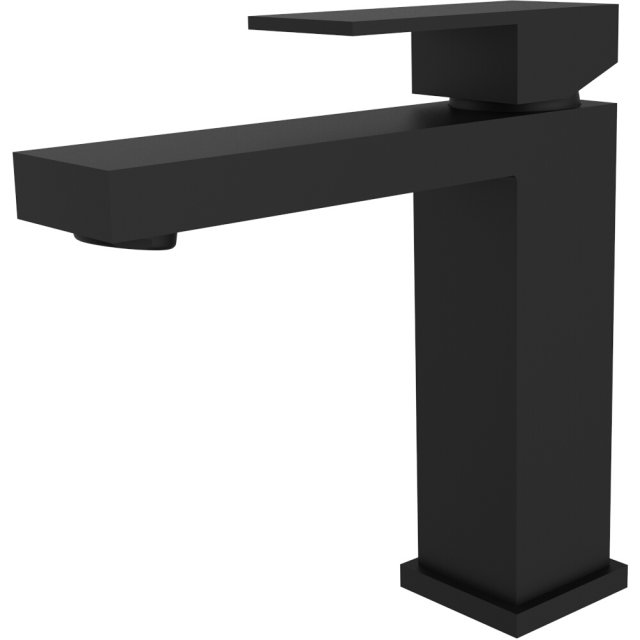 BESCO Bateria umywalkowa stojąca MODERN / VARIUM II czarny mat BU-MVI