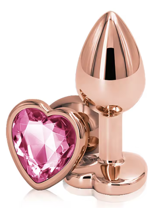 Złoty korek analny kryształek 190