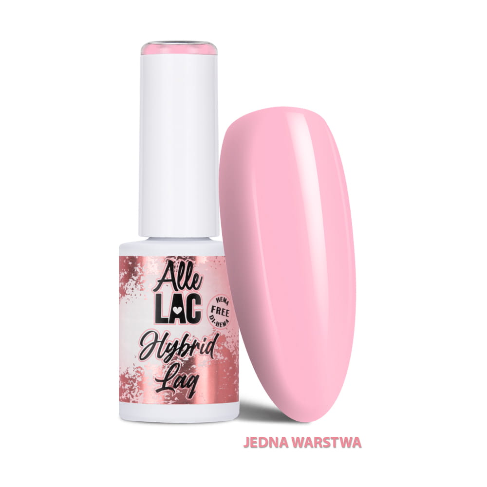 Lakier hybrydowy LED/UV Gel Polish Pinks PI4 Pastel AlleLac HEMA/Di-HEMA Free 6g