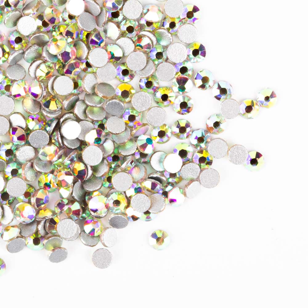 Cyrkonie do paznokci szklane SS6 Crystal AB ok.1440 szt paczka