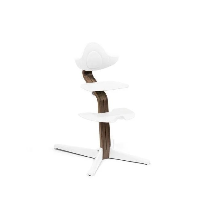 Stokke Nomi z Baby Set - krzesełko z zestawem dziecięcym-Walnut White-Baby Set Black
