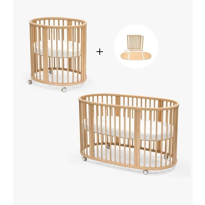 Stokke Sleepi V3 Complete Bundle - kompletny zestaw Sleepi-Natural-Flower Ecru