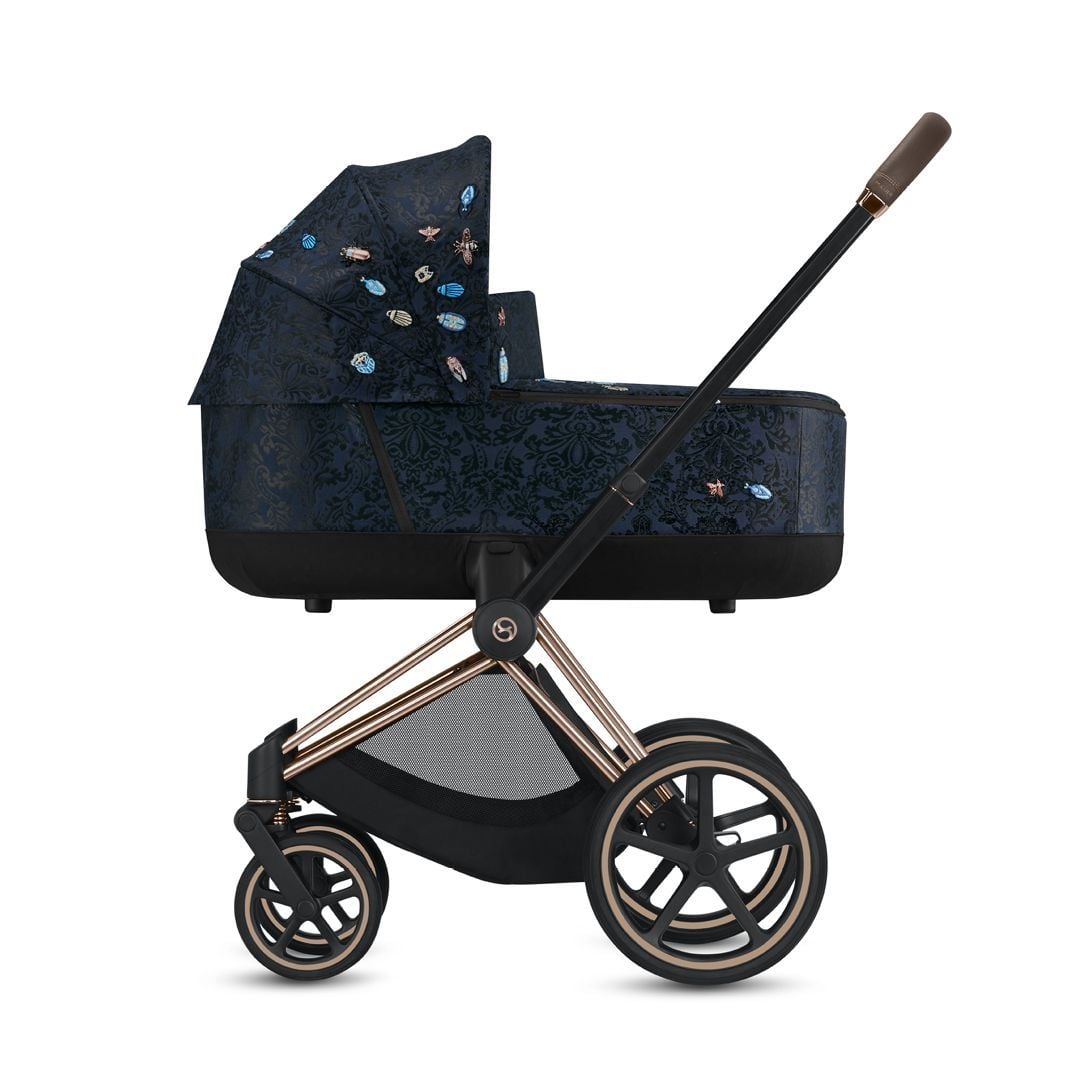 Cybex, Priam 2.0 Fashion Collection - wózek głęboko-spacerowy -Jewels of Nature-Chrome z czarną rączką