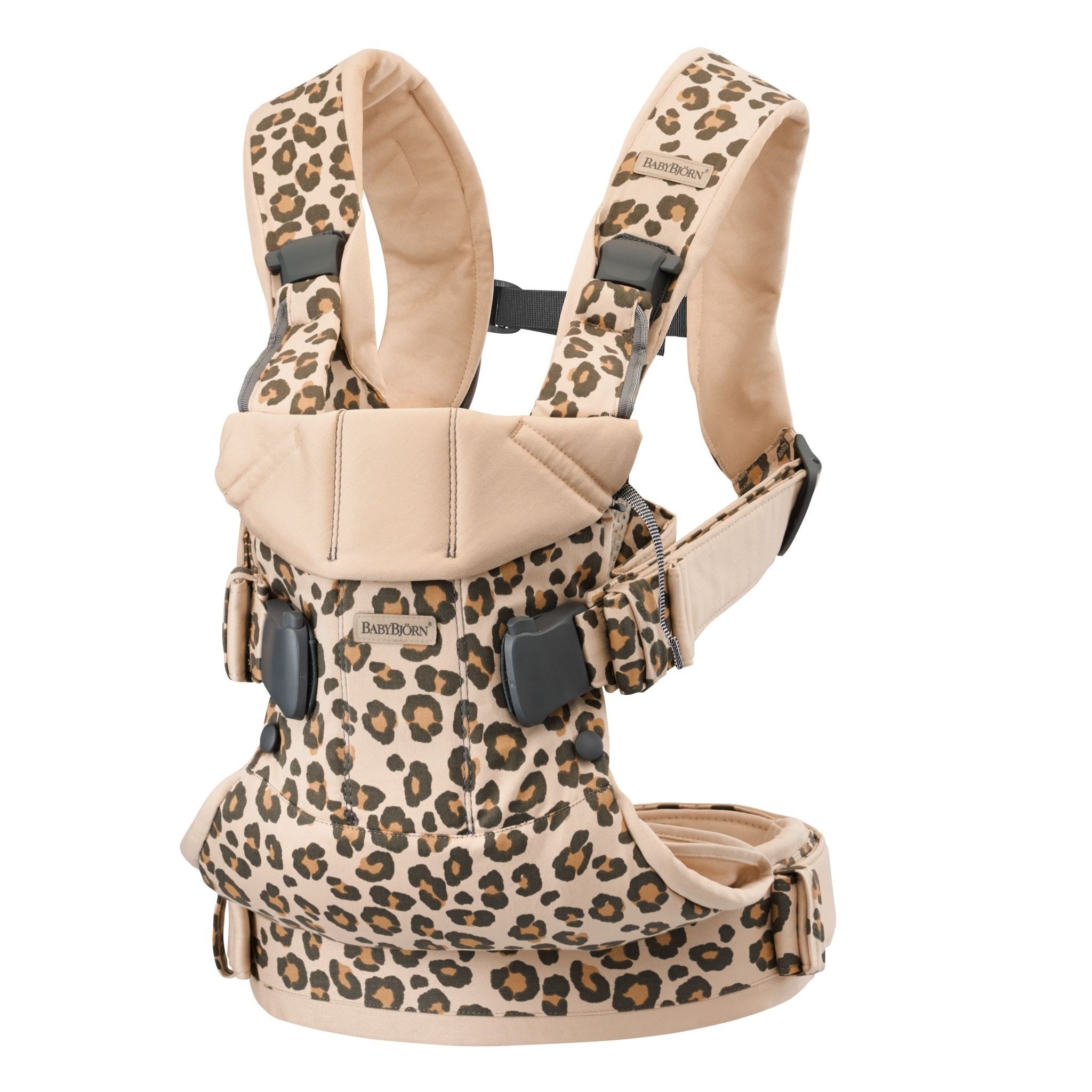 BabyBjorn, One - nosidełko ergonomiczne-Cotton-Beż/Leopard