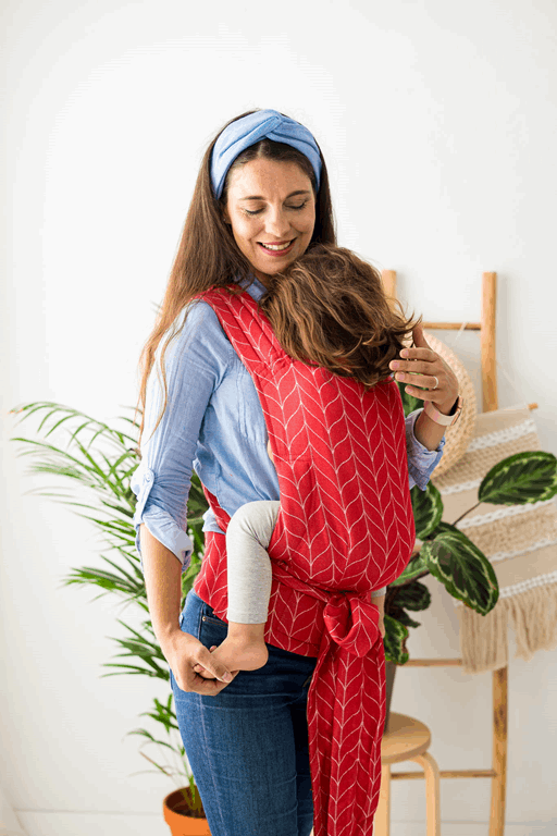 Kavka Handy - nosidełko regulowane hybrydowe-Poppy Braid Bamboo