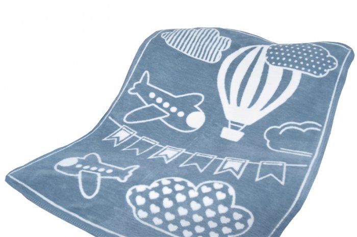 Kocyk bawełniany dla dzieci GRENO 75x100 wz. Kids Club Morski