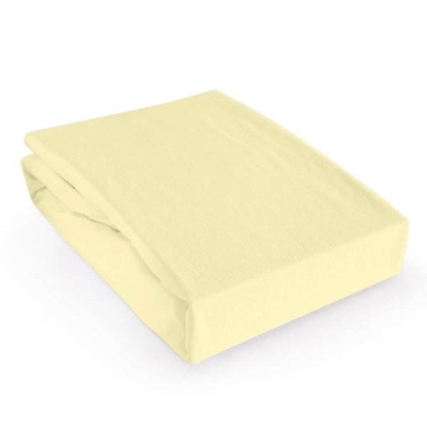 Prześcieradło ochronne na gumkę rozmiar 90x200 - krem