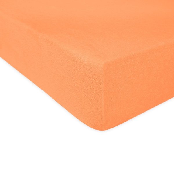 Grube Prześcieradło FROTTE 120x200 na gumkę wz. 003 łososiowy