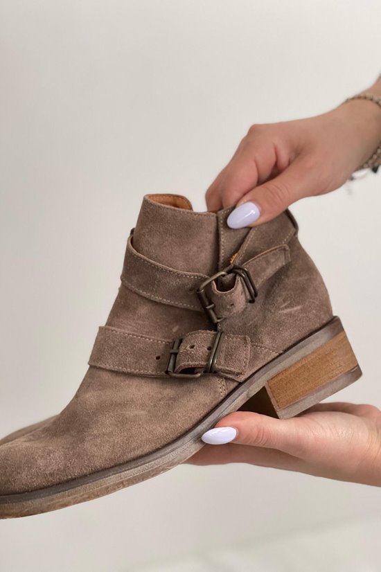 Botki damskie 0066/1 Cappuccino outlet wada