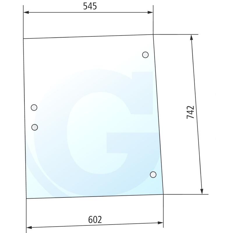 Szyba boczna prawa i lewa Deutz Agrosun SAME Laser 0.9234.214.0/20