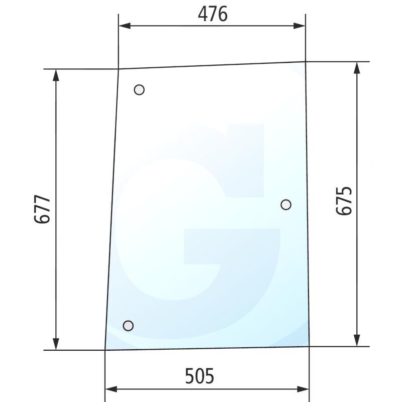 Szyba boczna prawa i lewa Steyr 1-34-371-112, 1-34-171-112,1-34-171-112