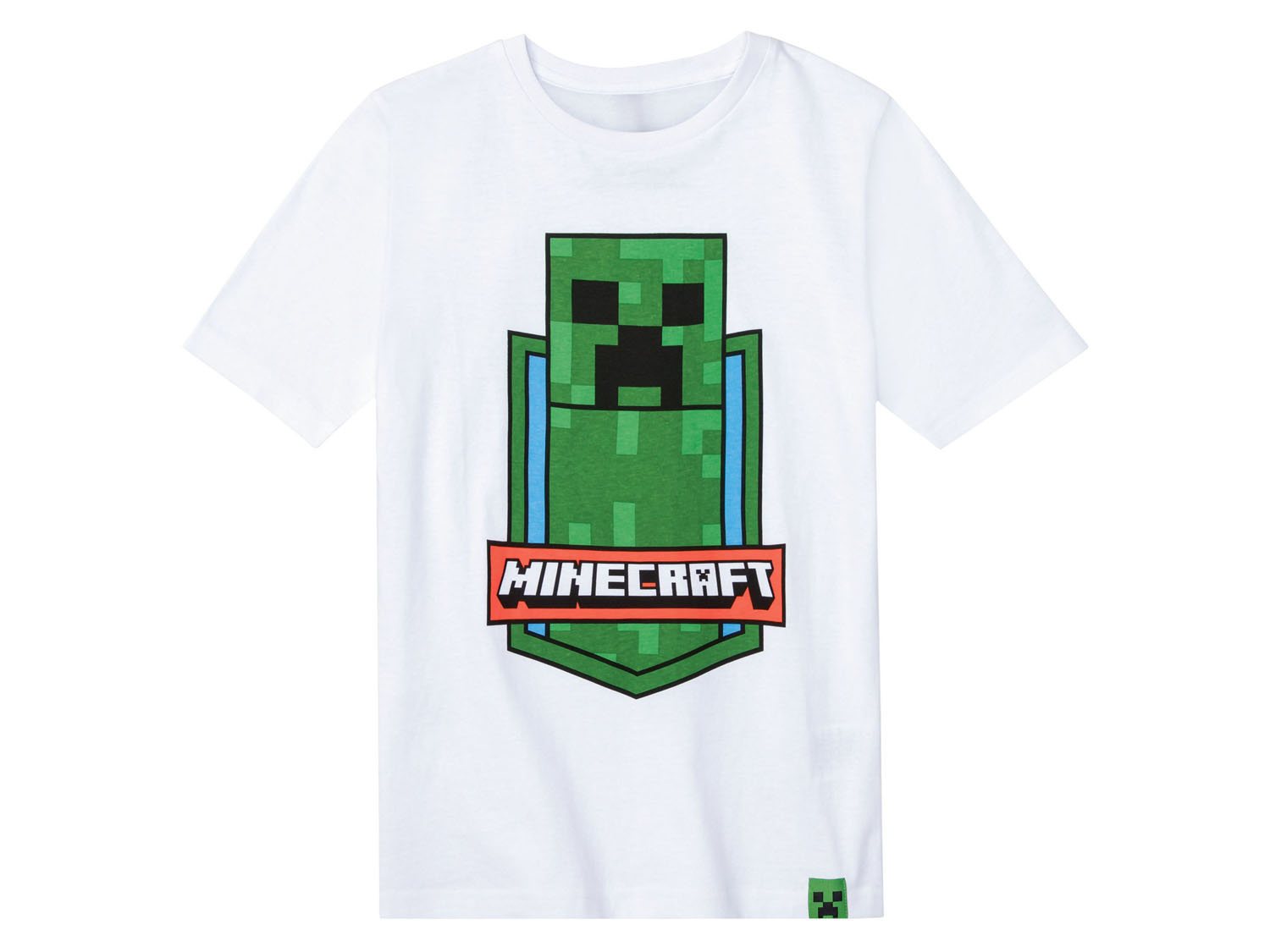Minecraft T-shirt dziecięcy, 1 sztuka 116, Biały