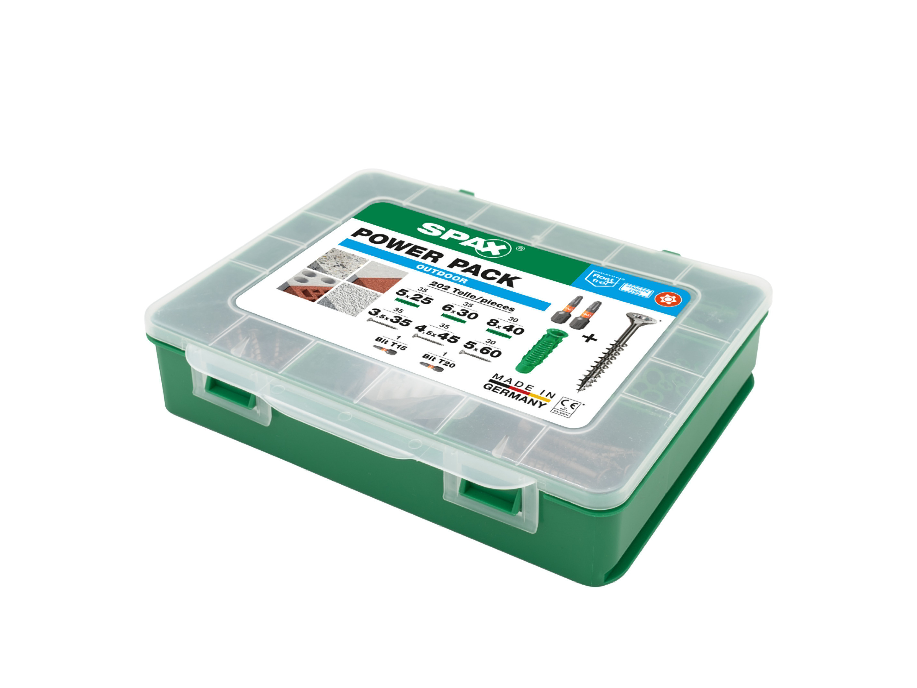Spax Zestaw śrub i kołków Power Pack Na zewnątrz