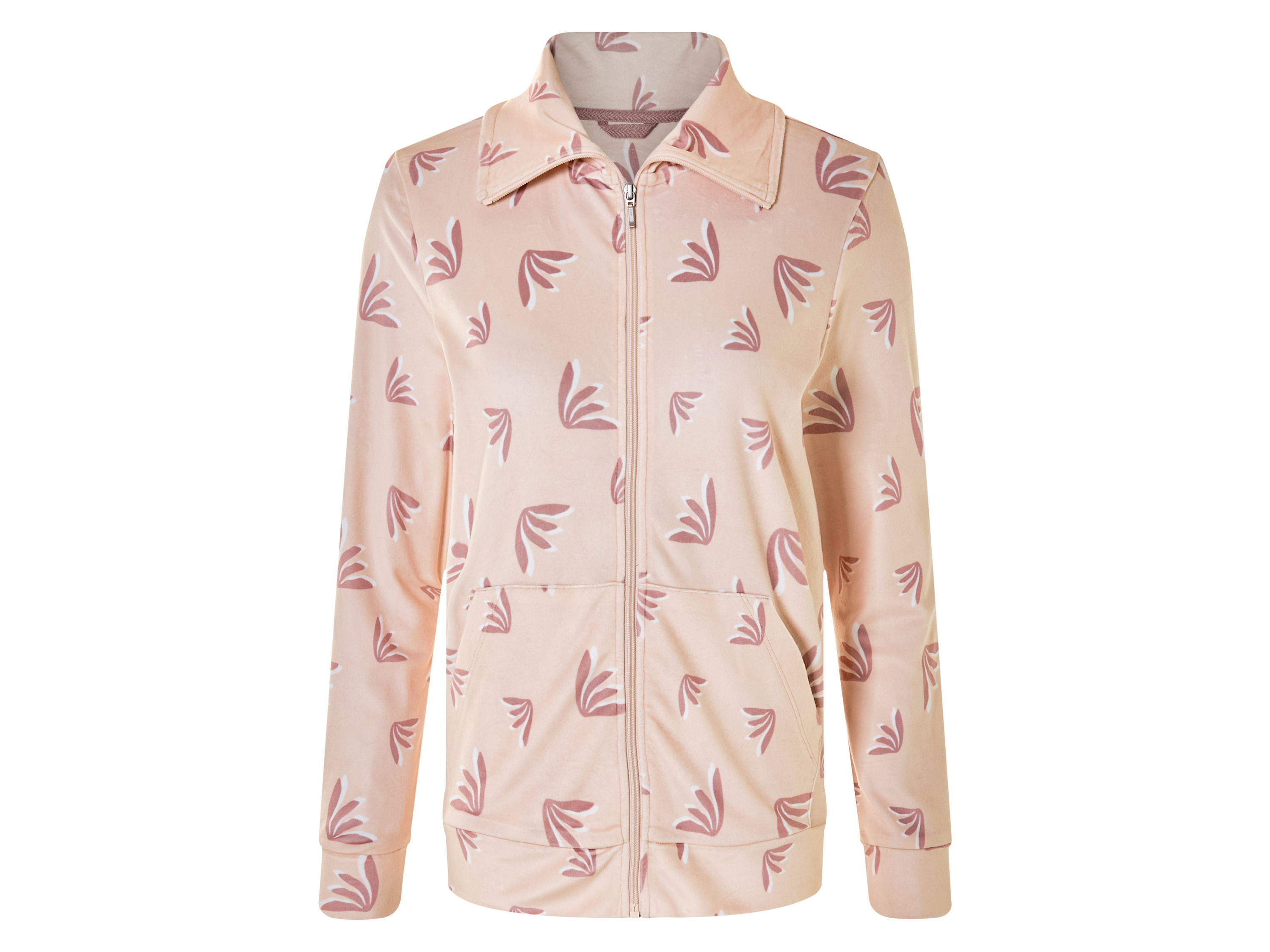 esmara Kurtka damska welurowa Różowy we wzory, L44/46