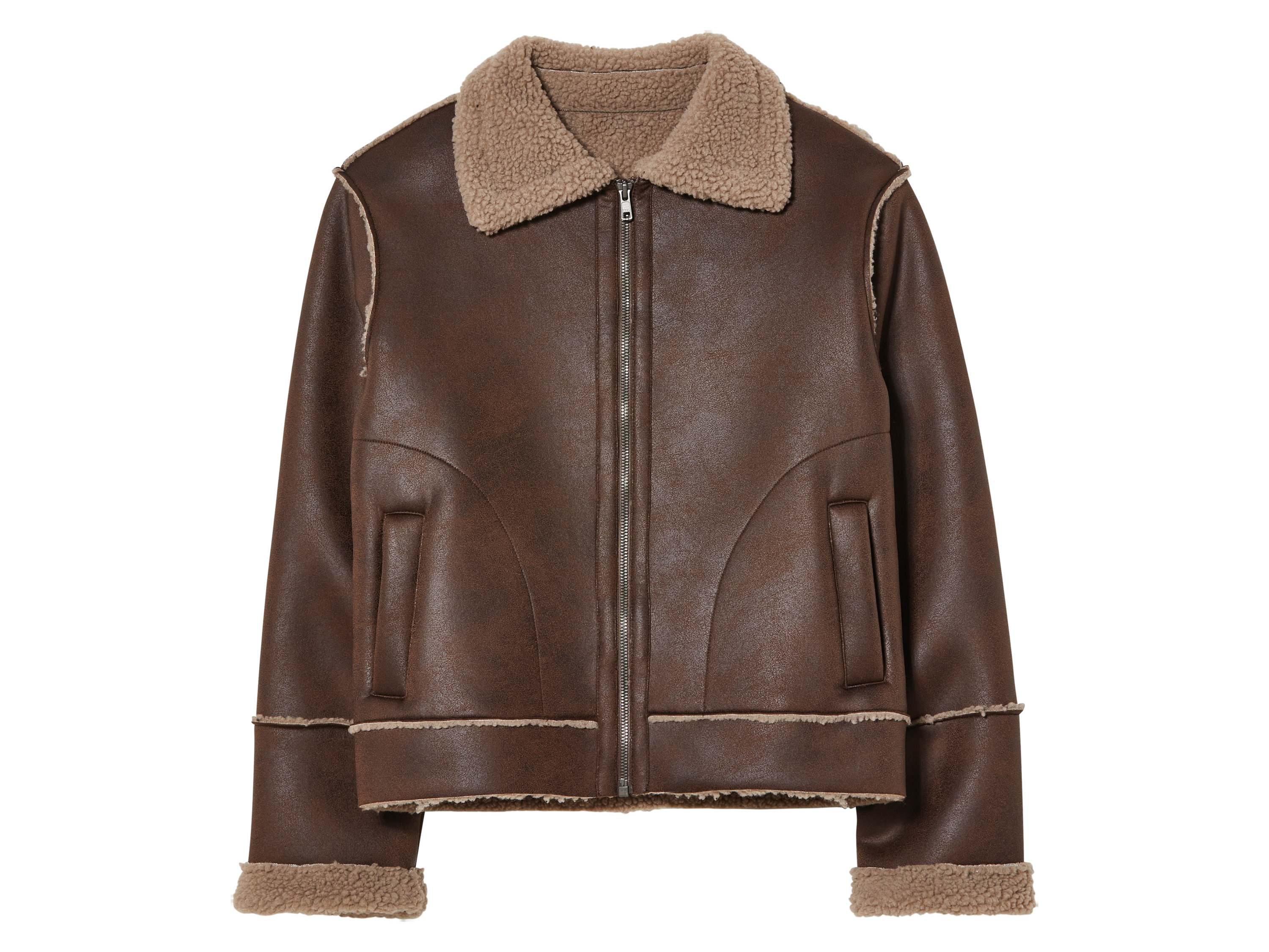 pepperts! Kurtka młodzieżowa z kożuchem 128, Brązowy