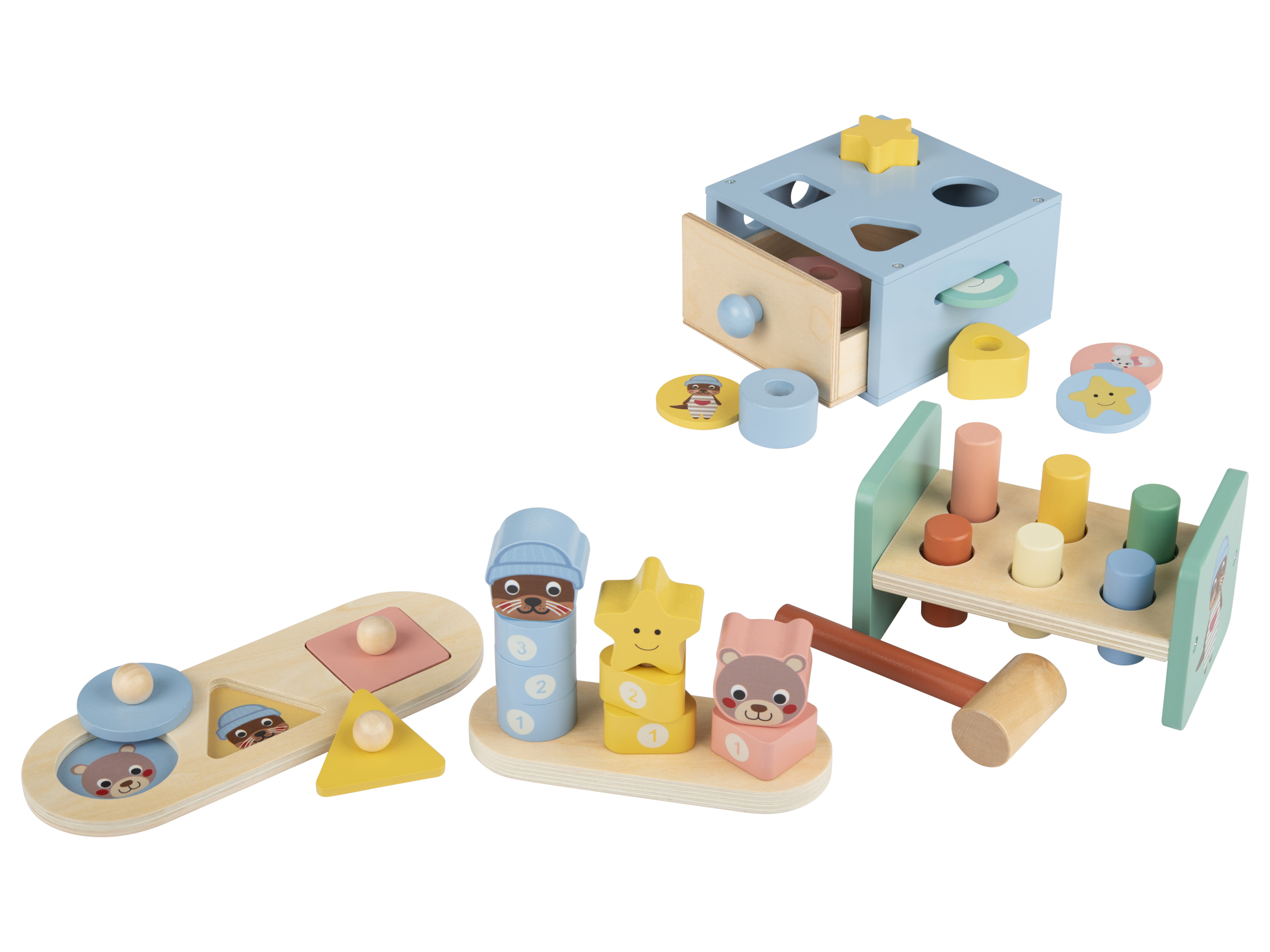 lupilu Skrzynka do zabawy i nauki 12-18 miesięcy