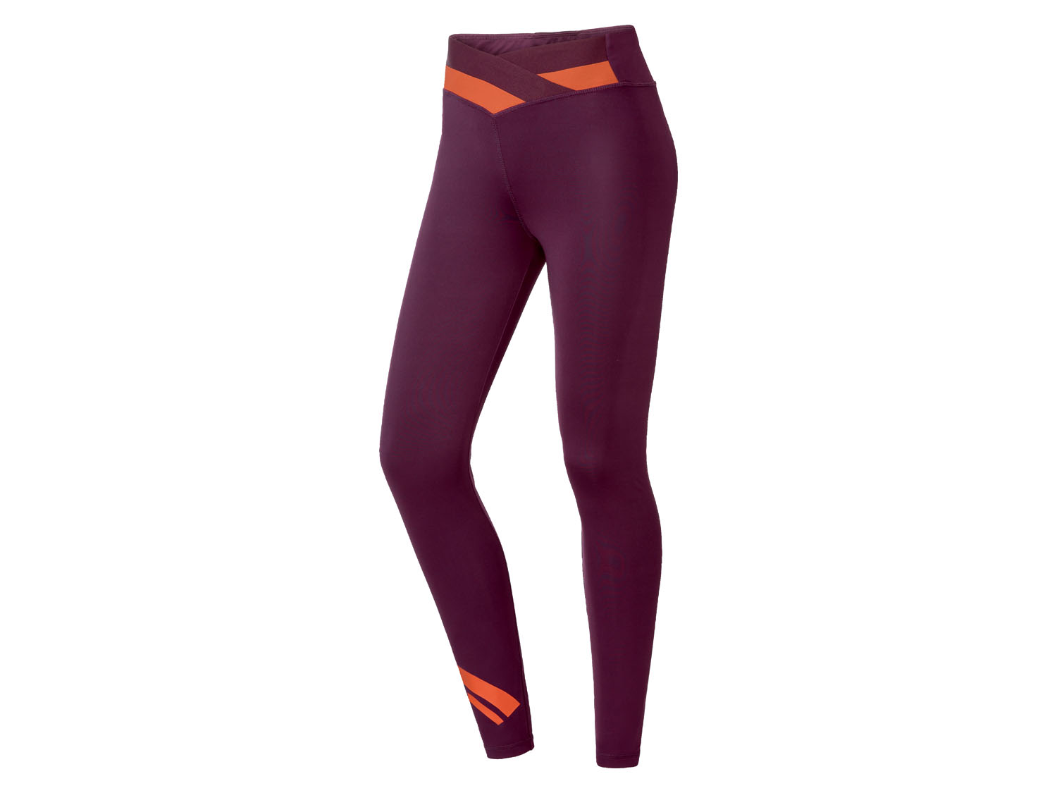 Crivit Legginsy sportowe damskie Bordowy, M40/42