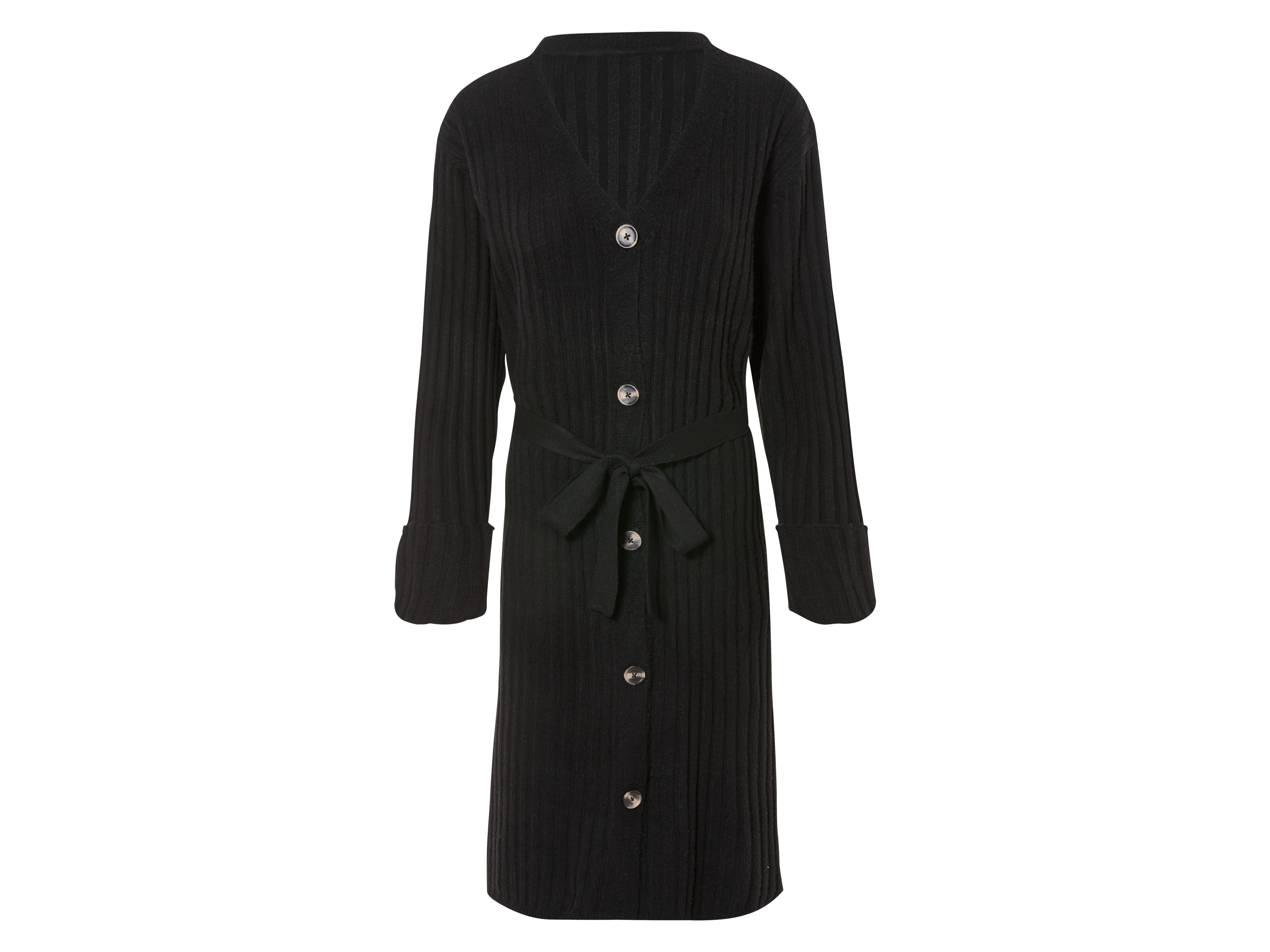 esmara Kardigan damski z recyklingu Czarny, S36/38