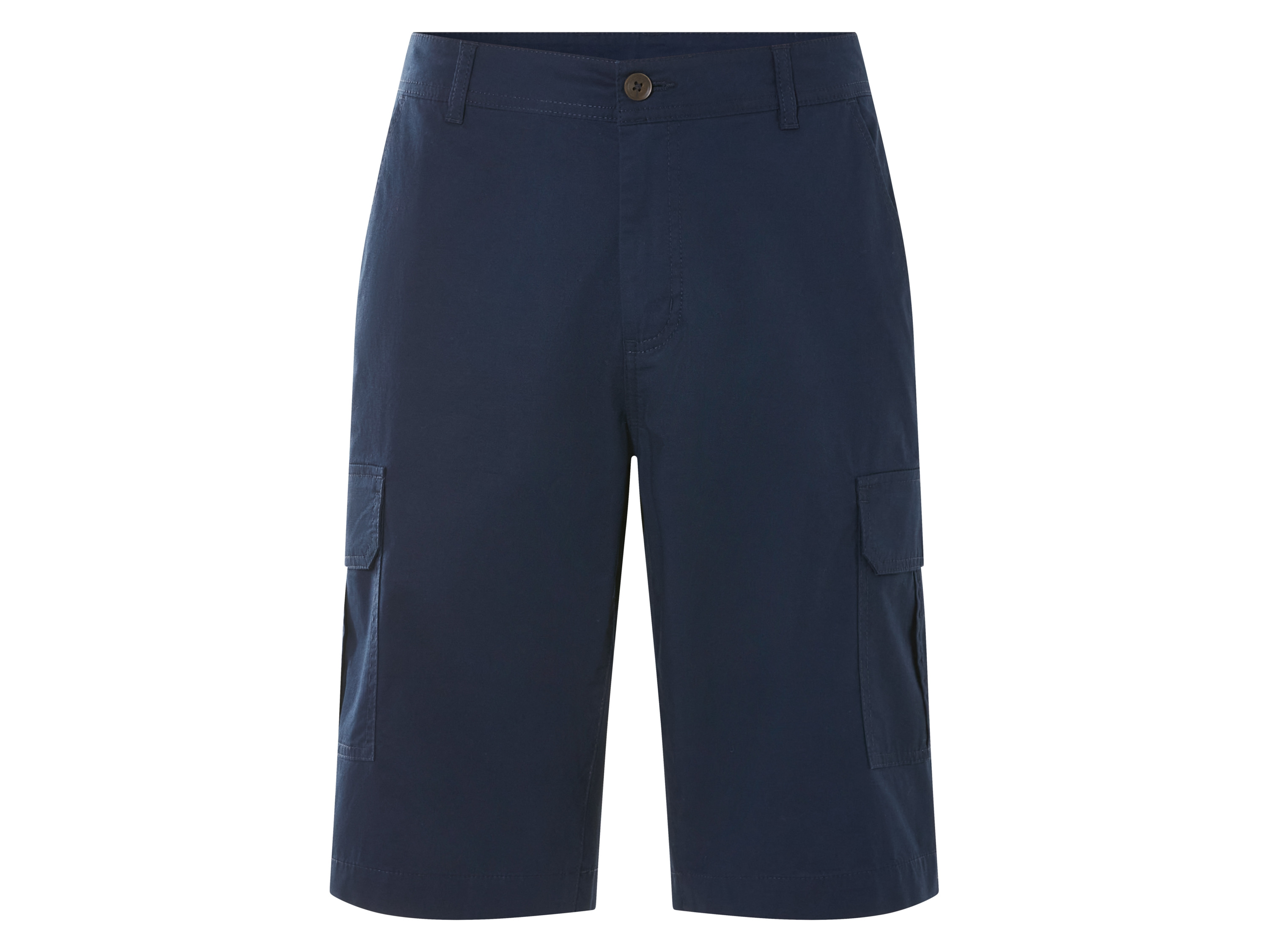 Livergy Bermudy cargo męskie z bawełną Granatowy, 50