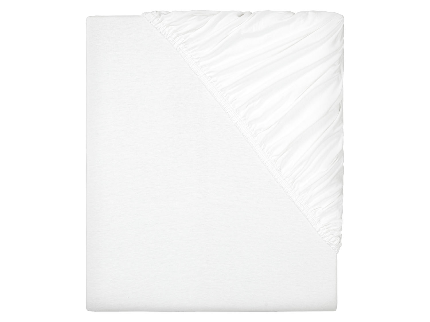 Livarno home Prześcieradło z dżerseju z gumką, 180-200 x 200 cm Biały