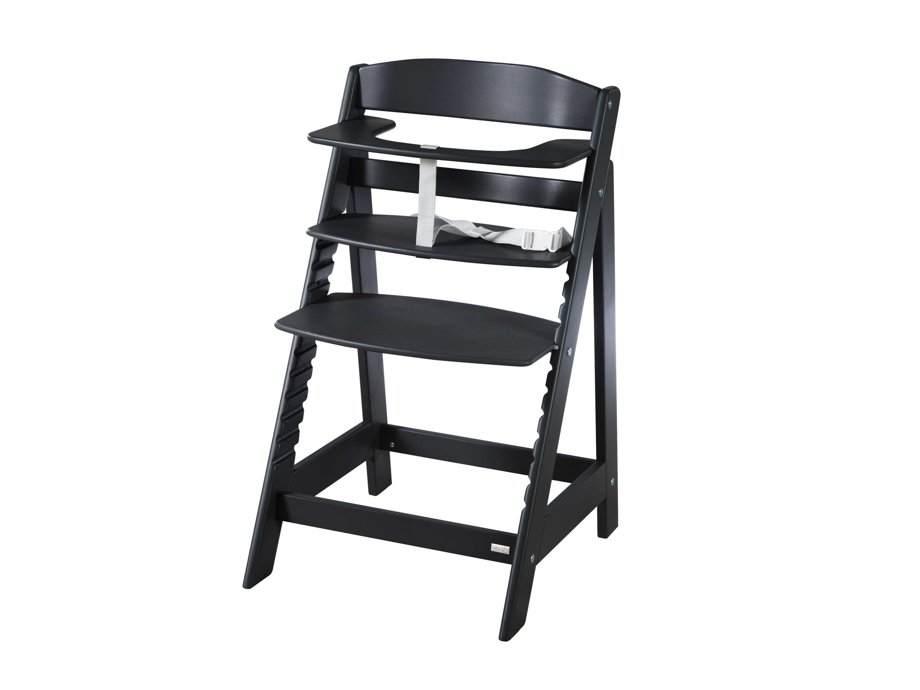 roba Krzesełko dziecięce Sit Up z drewna Czarny Flex