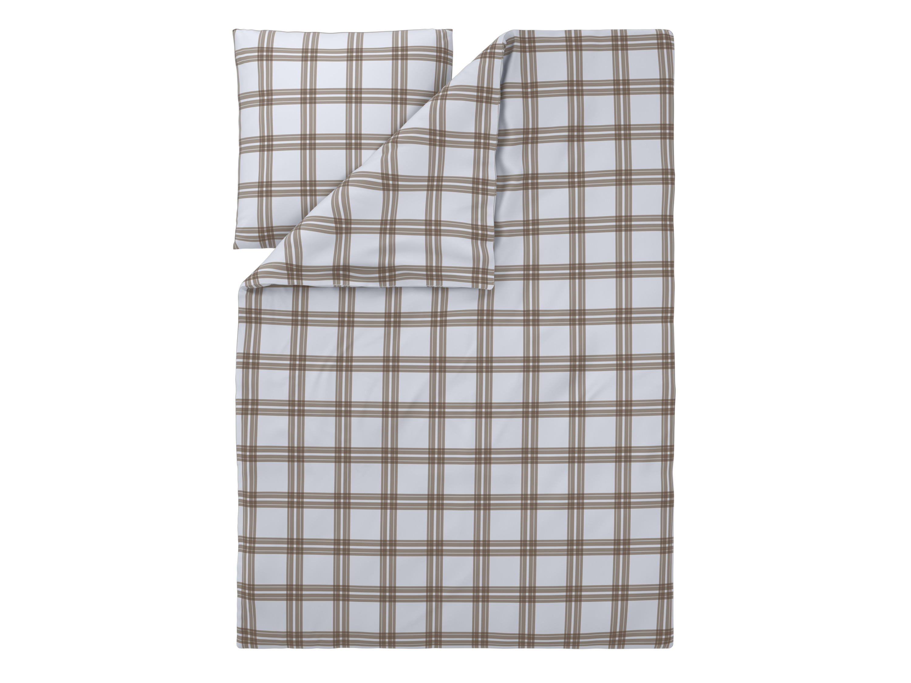 Livarno Pościel flanelowa, 140 x 200 cm Szachownica/beż