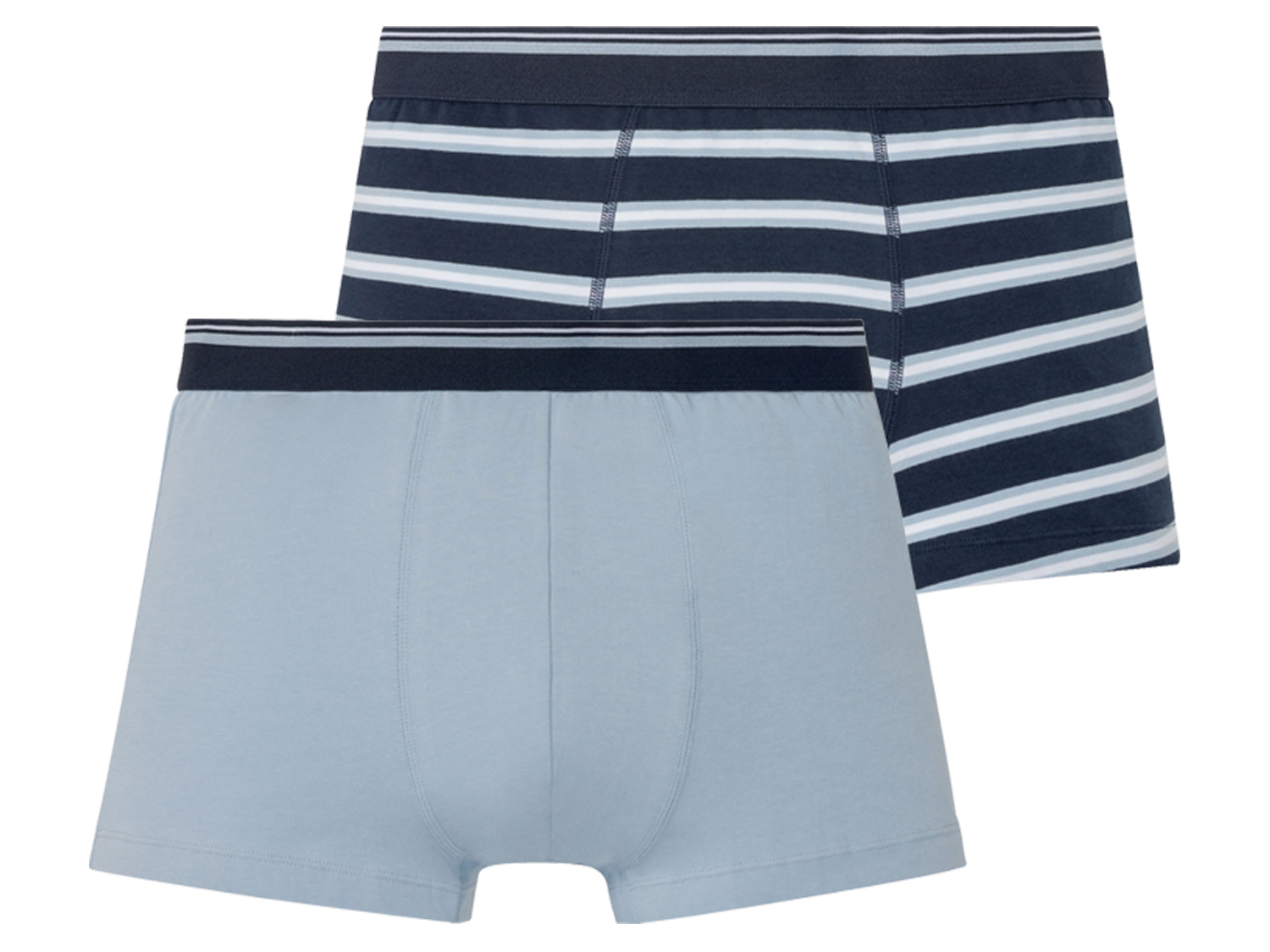 Livergy Bokserki męskie, 2 pary 5/M, W paski/niebieski/granatowy