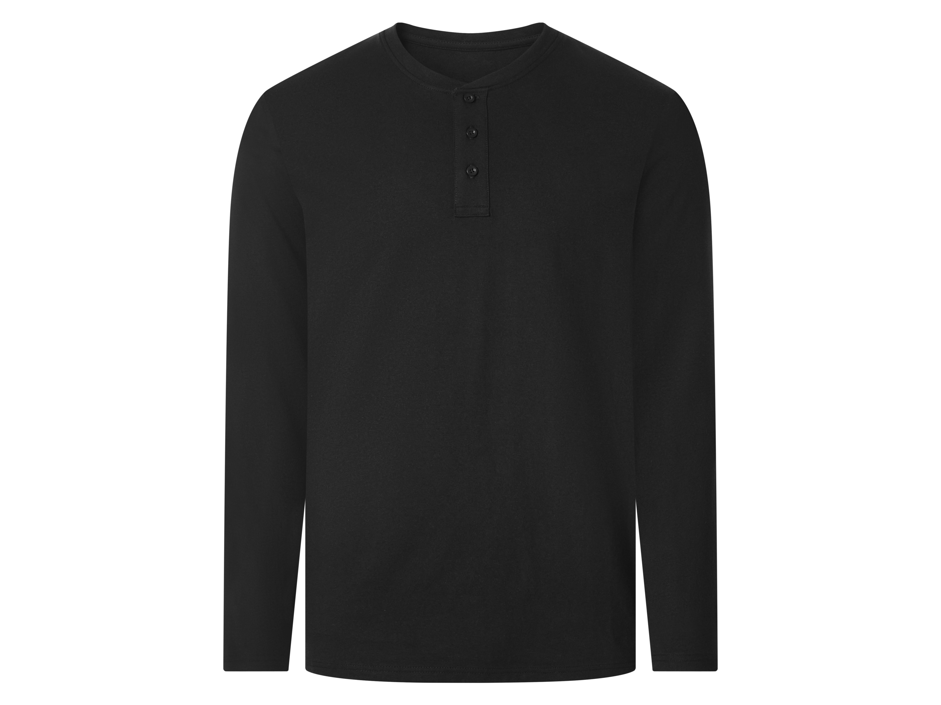 esmara Men Koszulka z bawełną z długim rękawem Czarny, XL 56/58