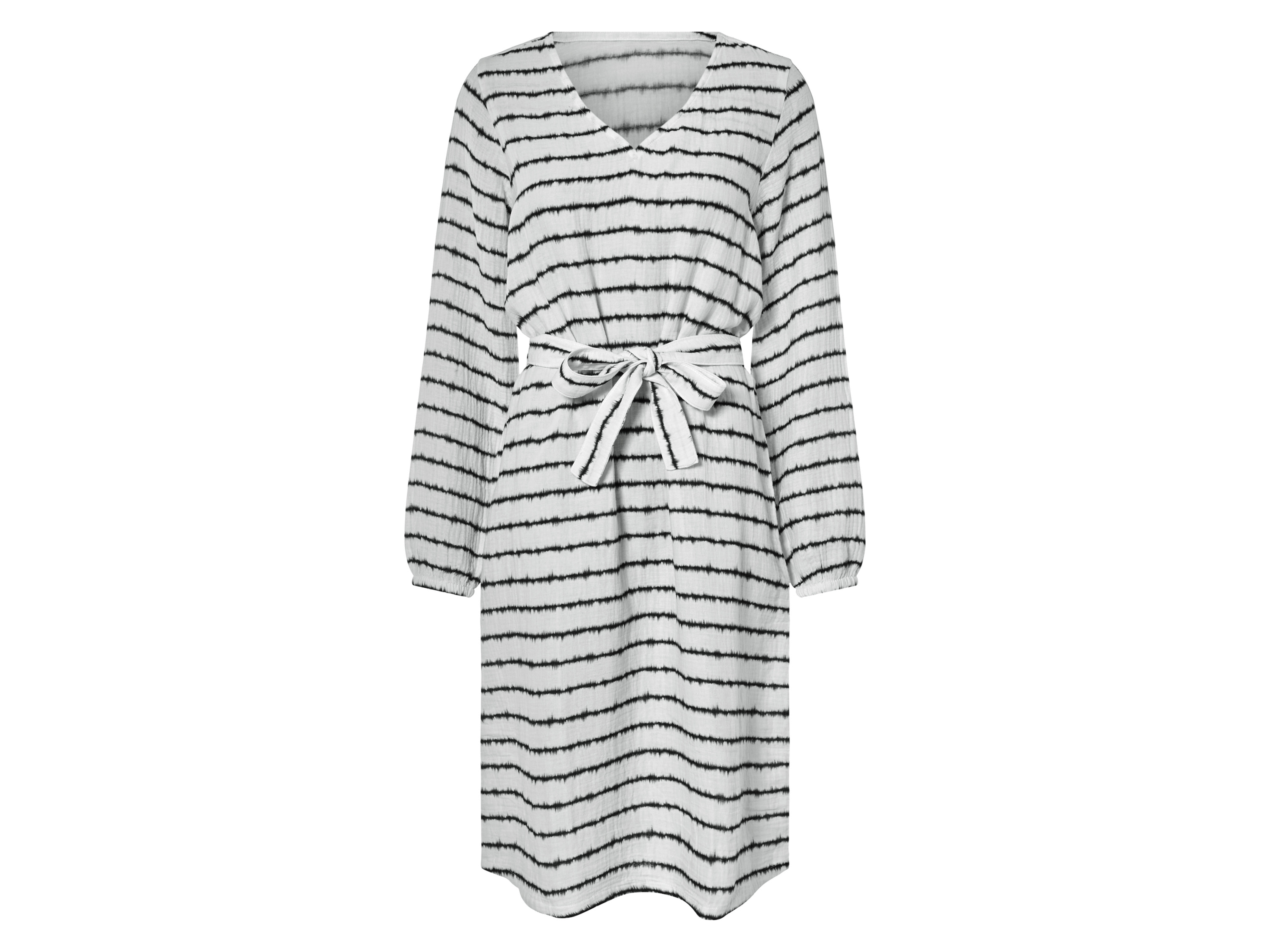 esmara Sukienka midi damska z bawełny Biały, M40/42