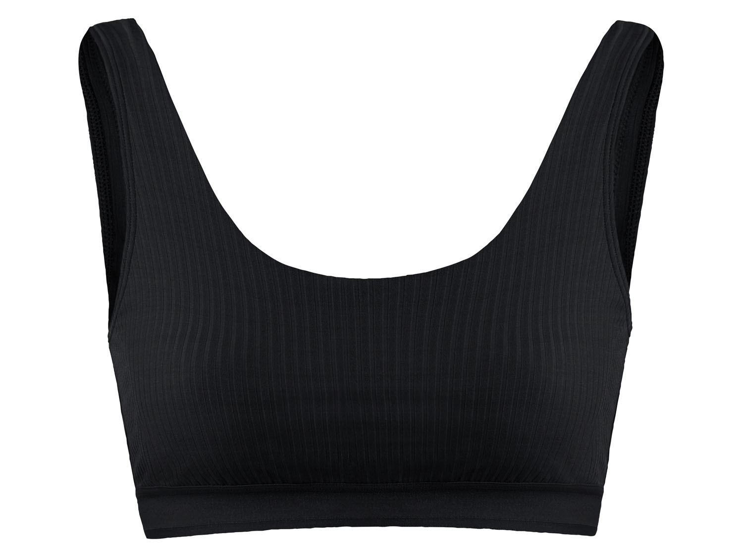 esmara Biustonosz o strukturze żeberkowej L 44/46, Czarny