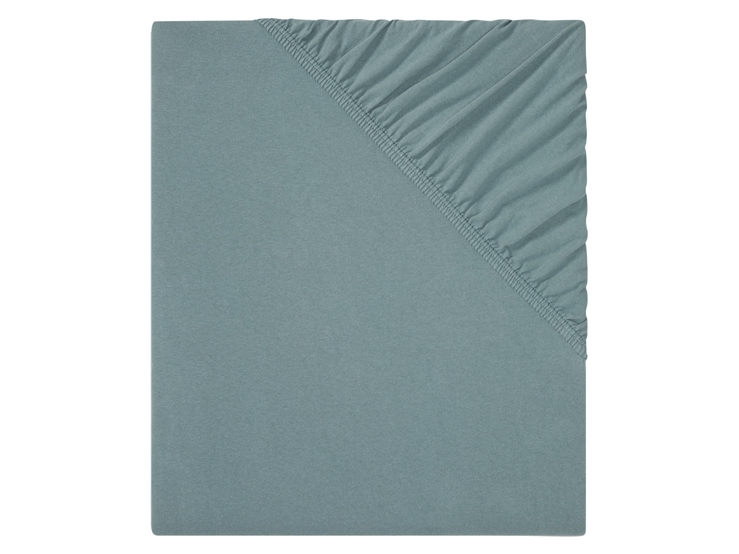 Livarno home Prześcieradło bawełniane z dżerseju z elastanem, 90-100 x 200 cm Petrol